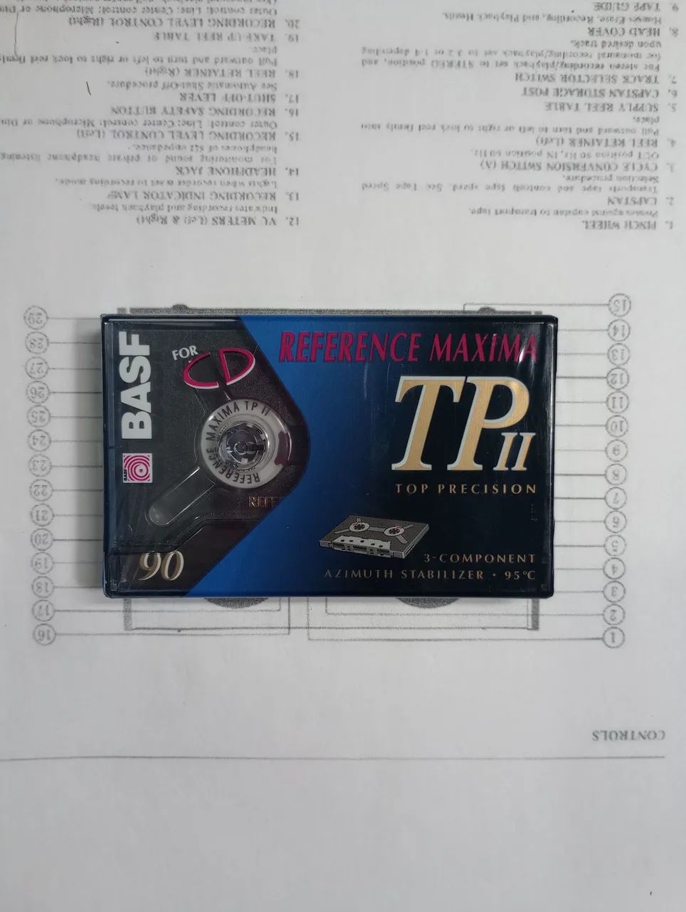 Fita cassete BASF TP II 90 