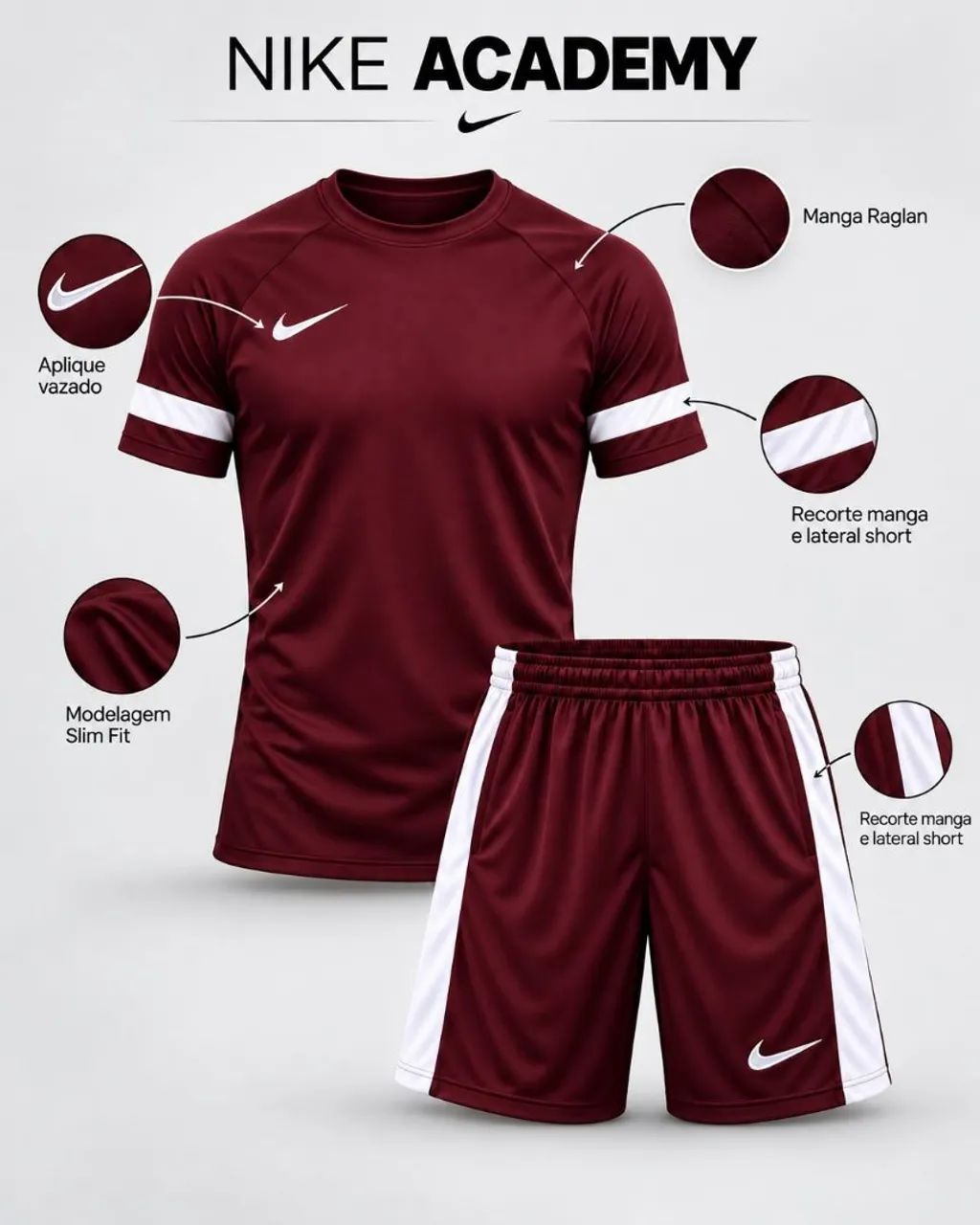 kit dry fit nike do p ao gg - Foto 3