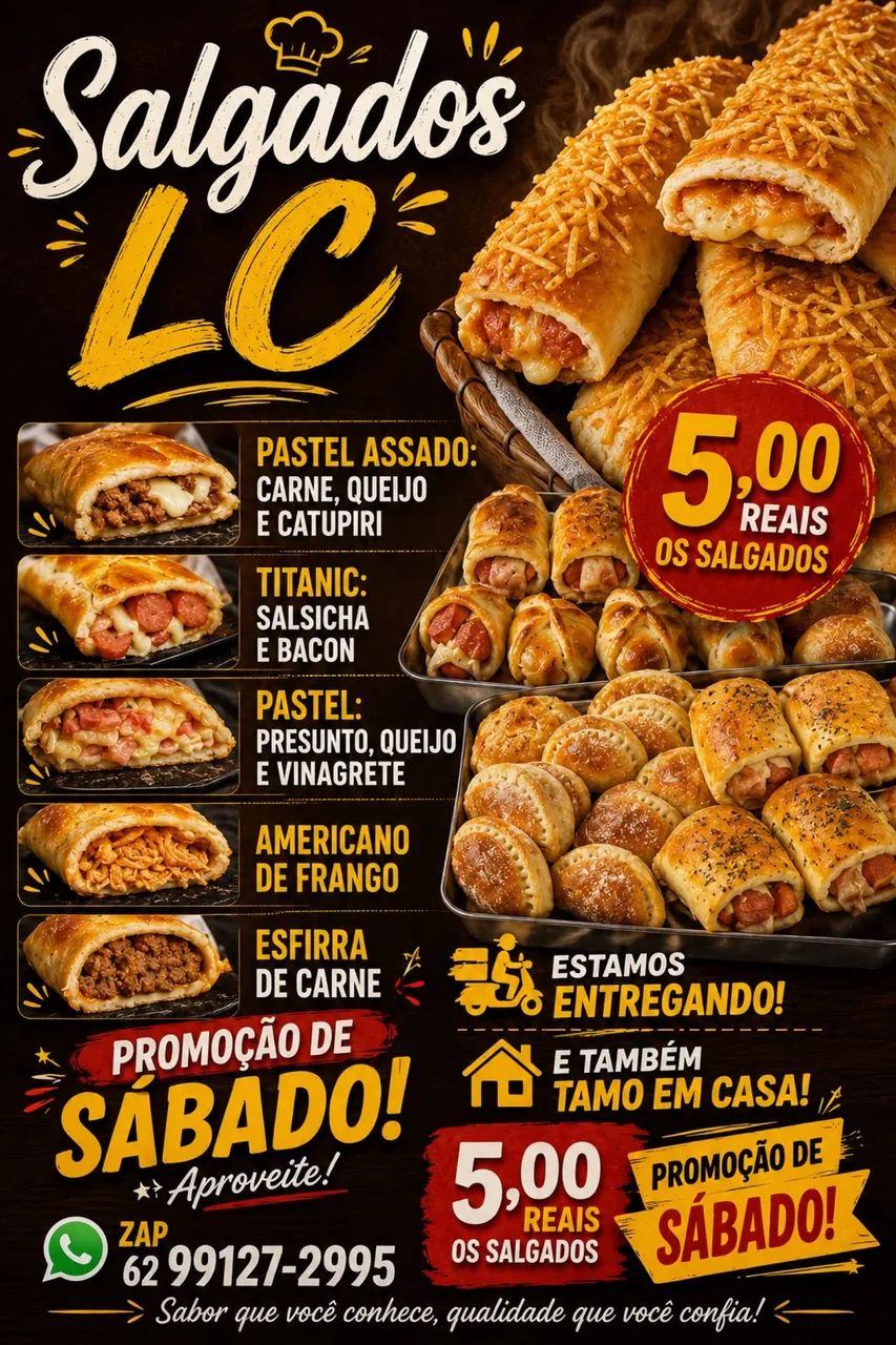 Salgados disponível 