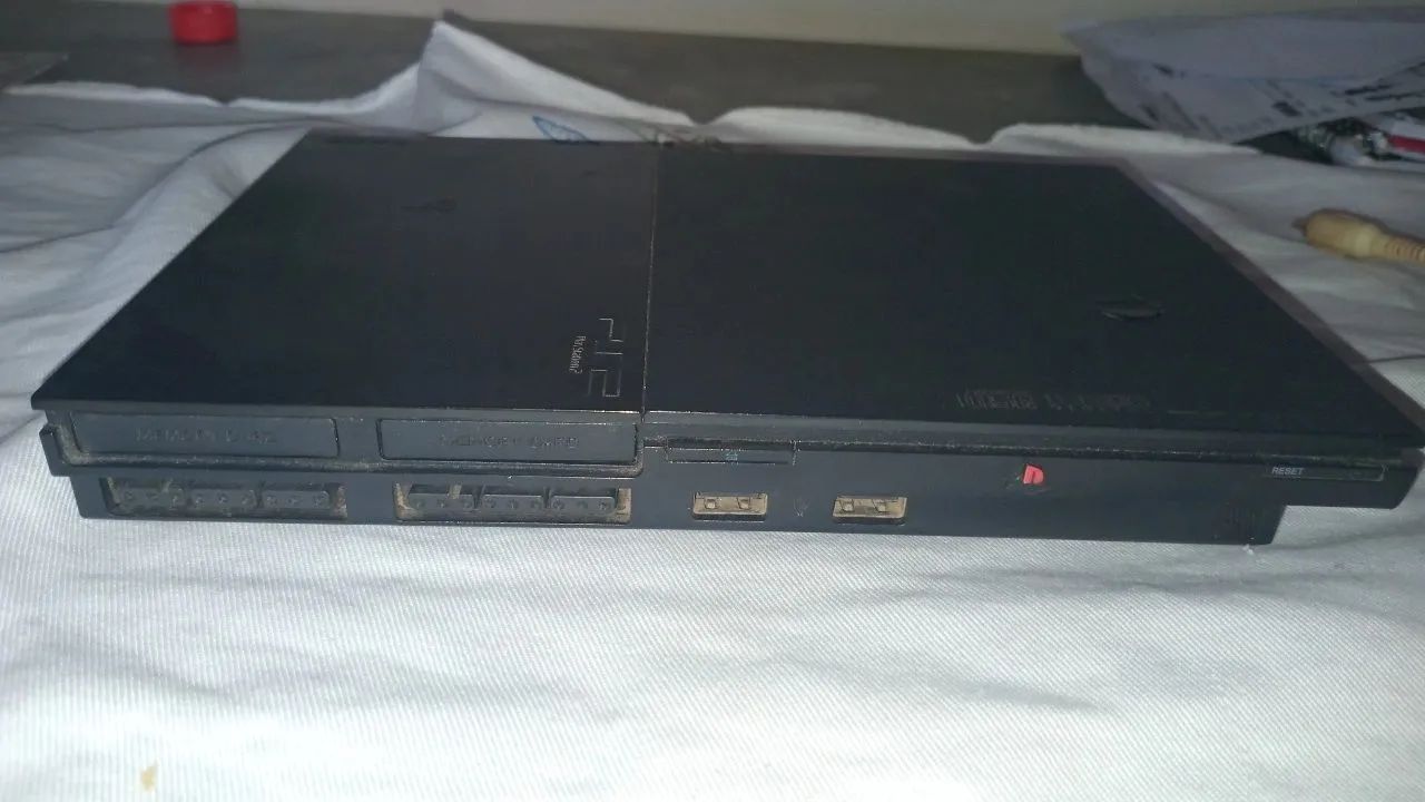 PS2 Slim - 2 Controles + Memory Card 32MB + Cabos. - Foto 3