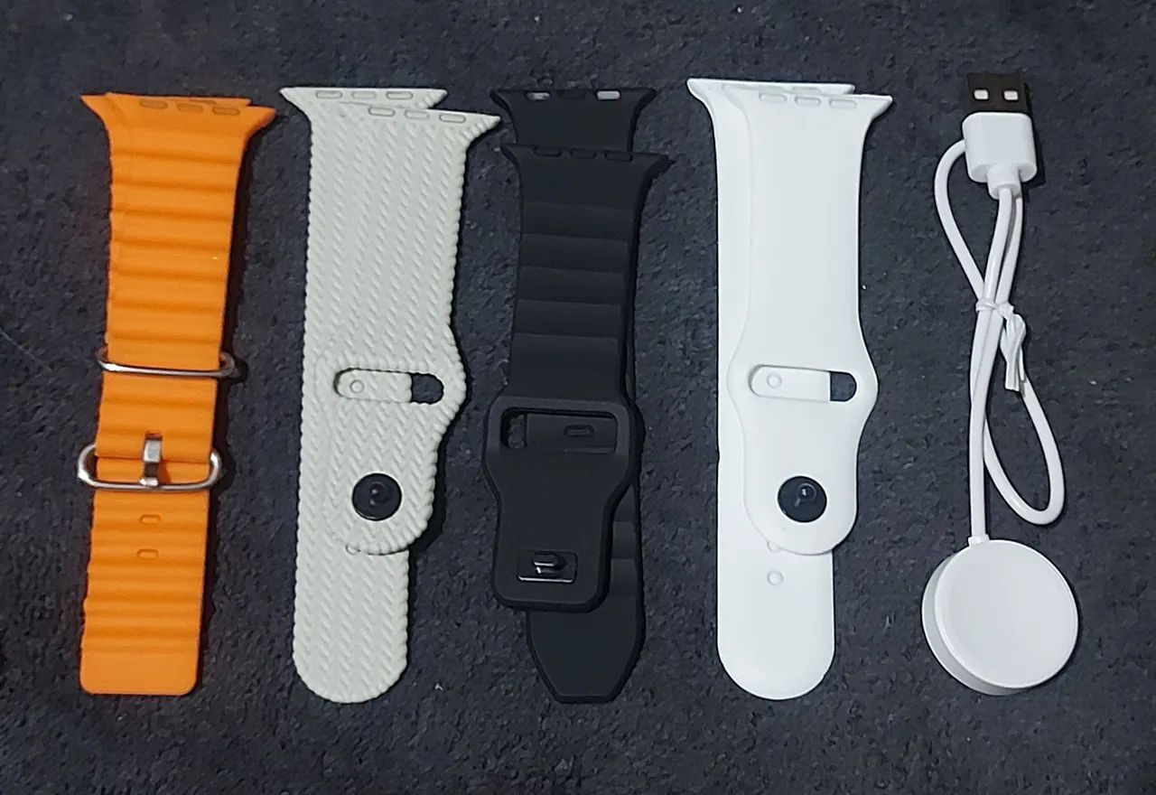 4 pulseiras/carregador smartwatch 