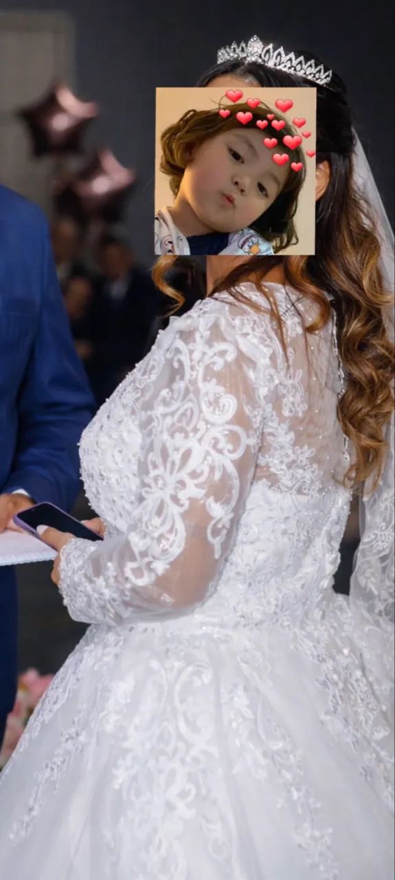 Vende - se vestido de noiva usado 1x