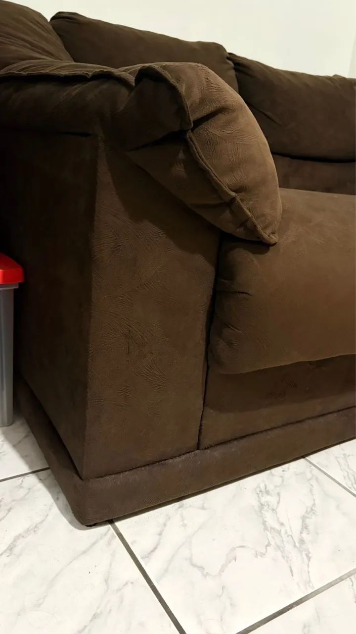 Sofa marrom - Foto 3