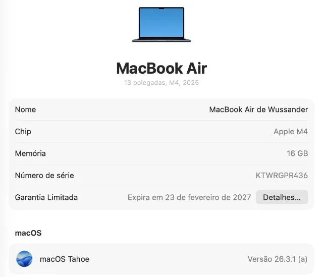 MacBook M4 Azul Meia-Noite - Foto 3