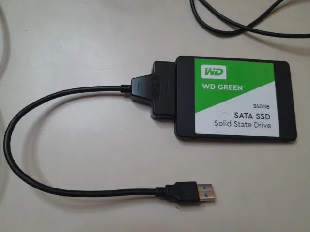 HD SSD SATA com adaptador