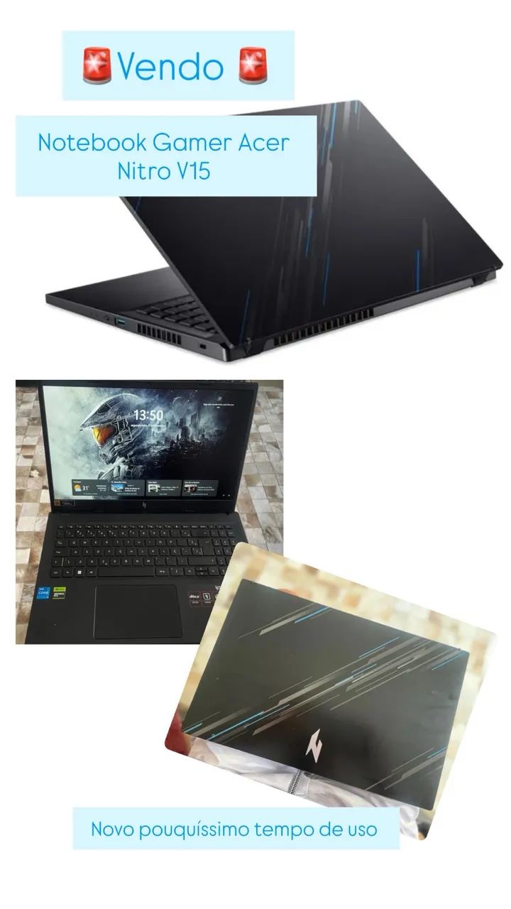 Notebook gamer acer nitro V15 - Foto 2