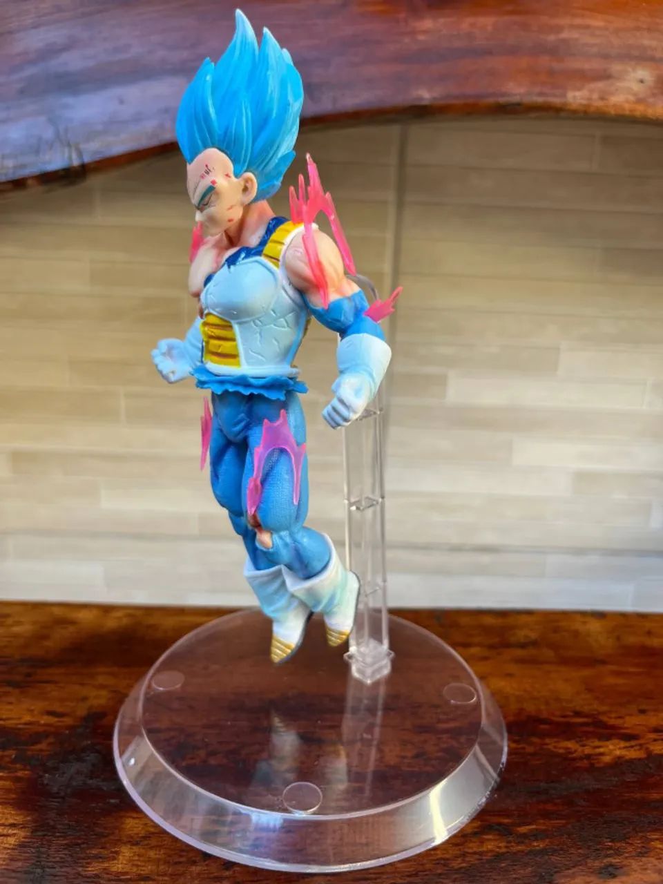 Action Figure Dragon Ball - Vegeta SJJ Blue 20cm Com Base Aérea - Foto 4