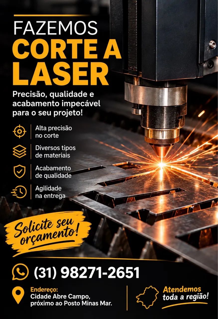 Fazemos corte a laser 