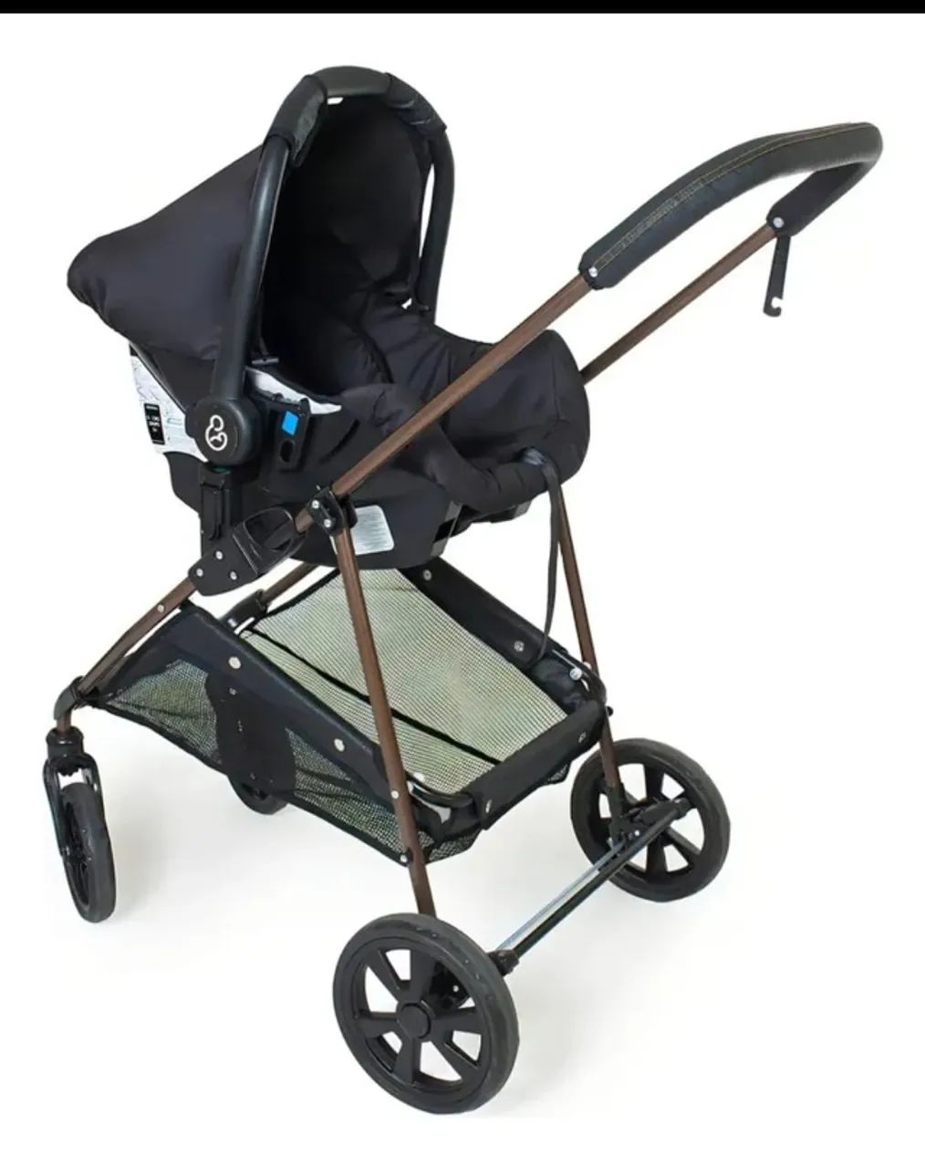 Conjunto Carrinho de Bebê e Bebê conforto  - Foto 4