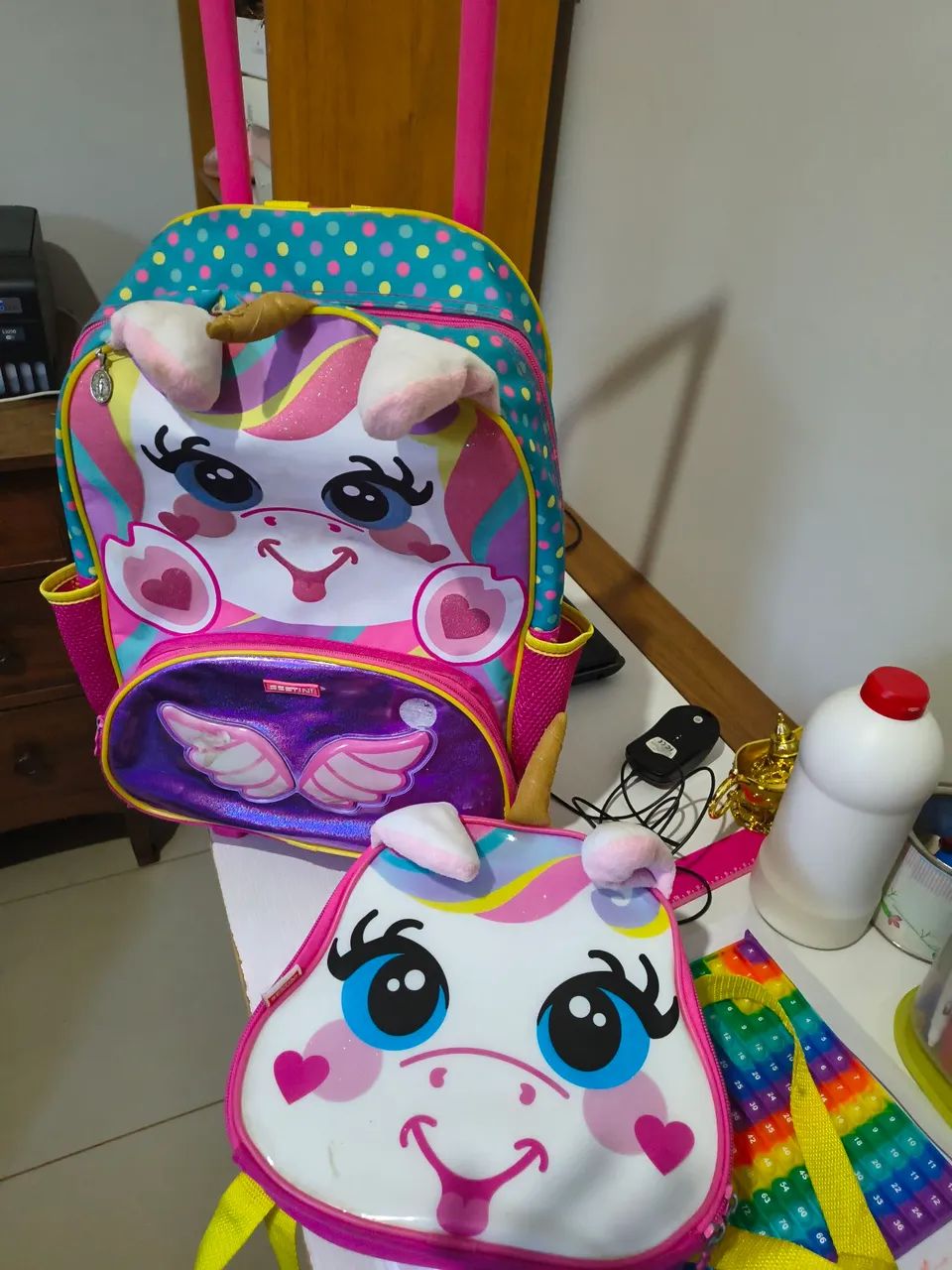 Mochila de rodinhas Sestini com lancheira  - Foto 3