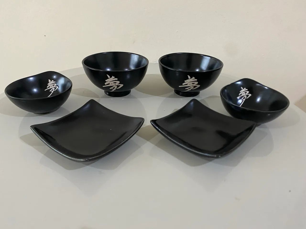 Kit com 4 mini bowls + 2 molheiras - coleção culinária japonesa - by kenzo takada