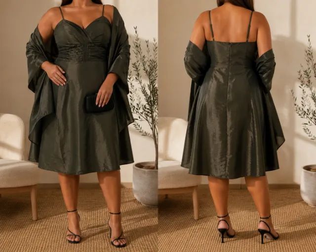 Vestido de festa verde