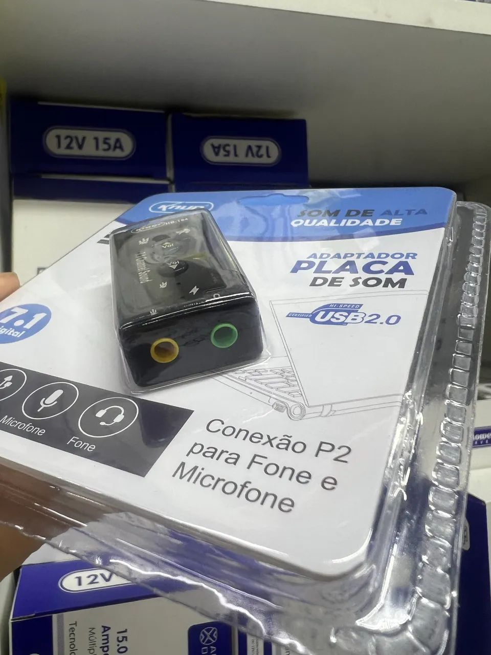 Placa de som e áudio USB  - Foto 2