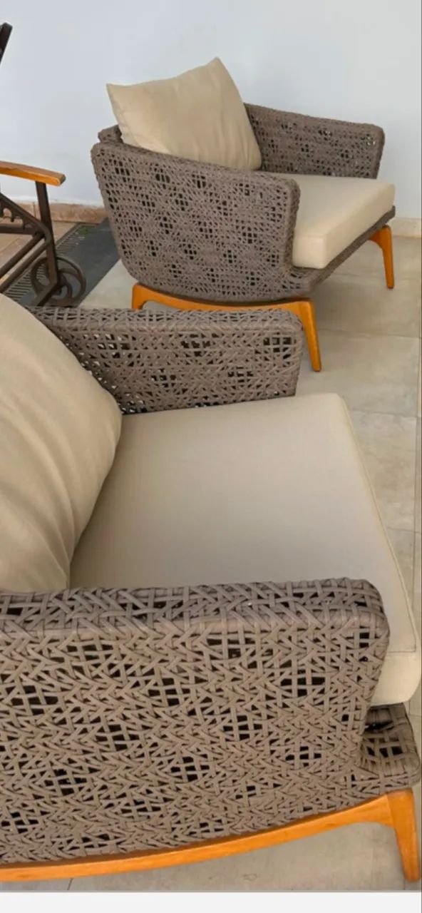 Sofá 3 lugares mais 2 poltronas  - Foto 2