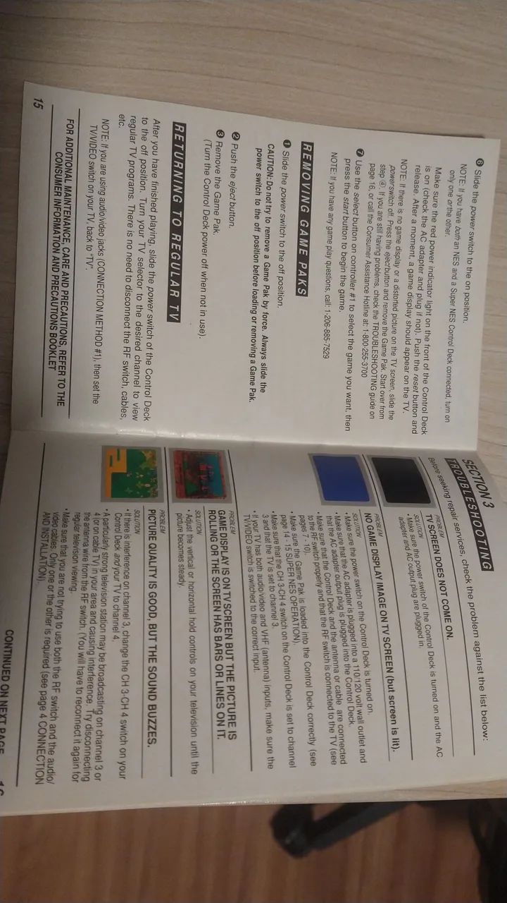 Manual Super Nintendo original em inglês  - Foto 3
