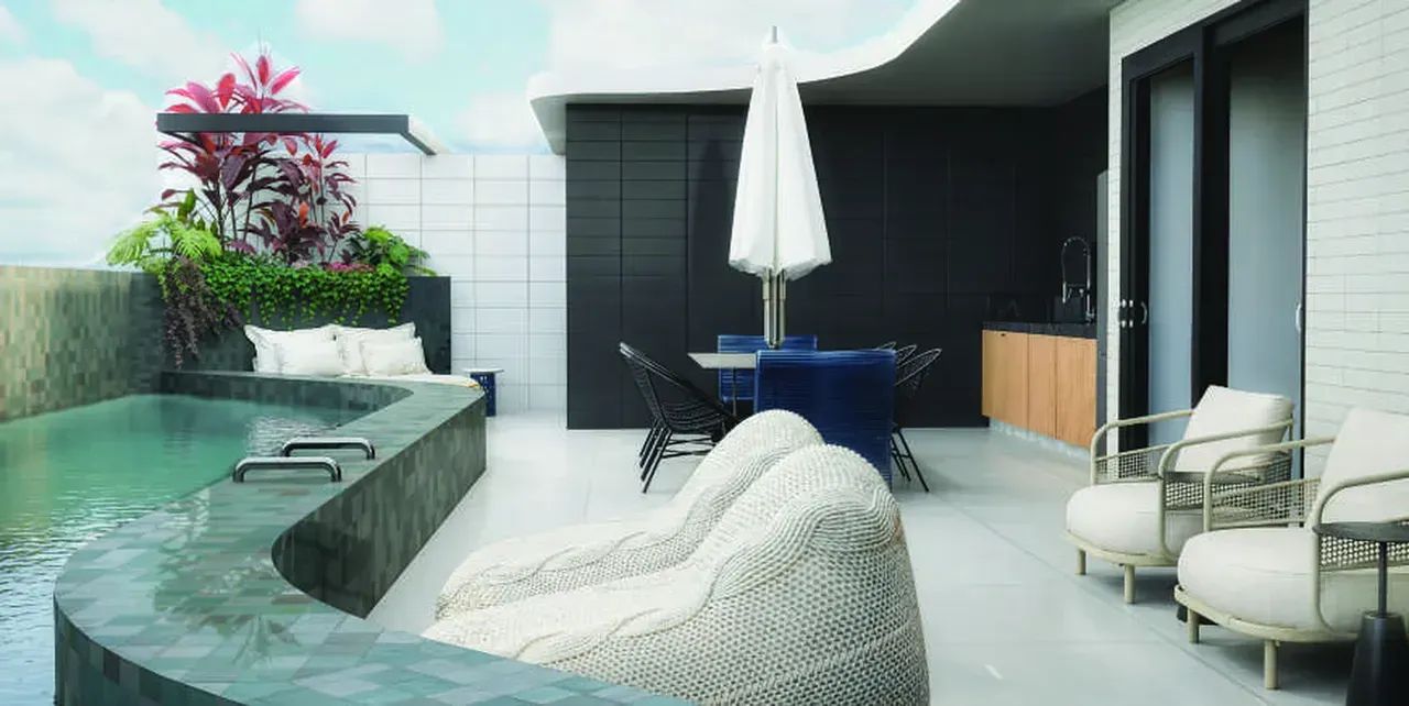 Cobertura nos Bancários com 03 quartos e solarium privativo