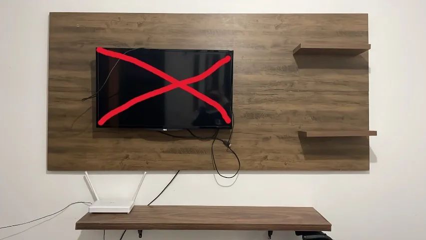 RACK + PRATELEIRA + 2 mão francesas