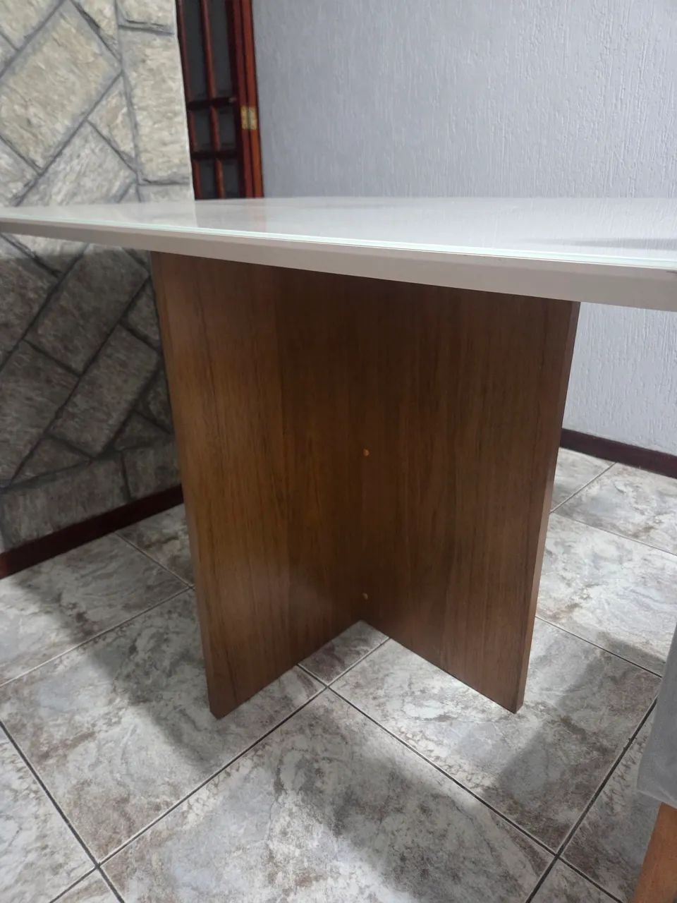Mesa Retangula e cadeiras 1.20x90 otimo estado - Foto 5