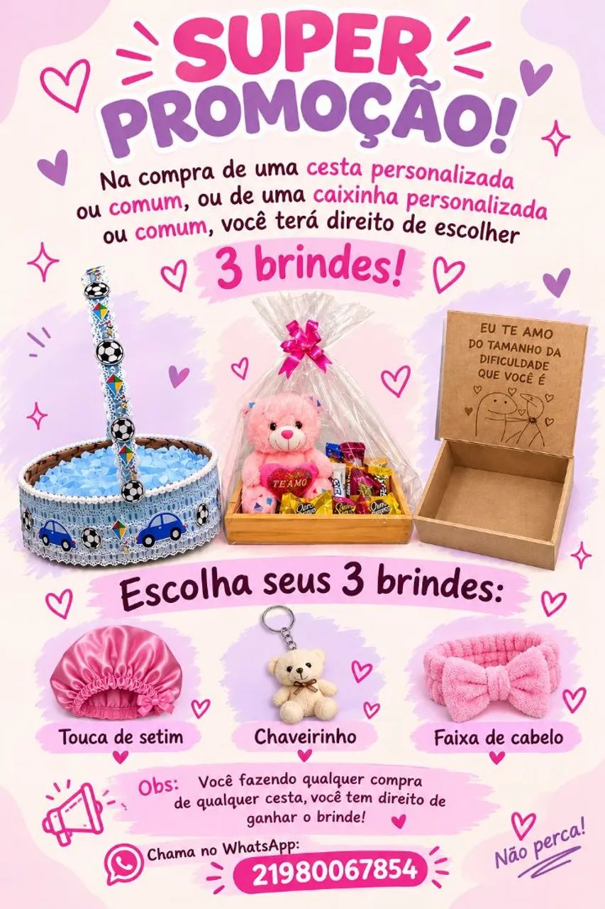 Cestas personalizadas e caixas personalizadas 