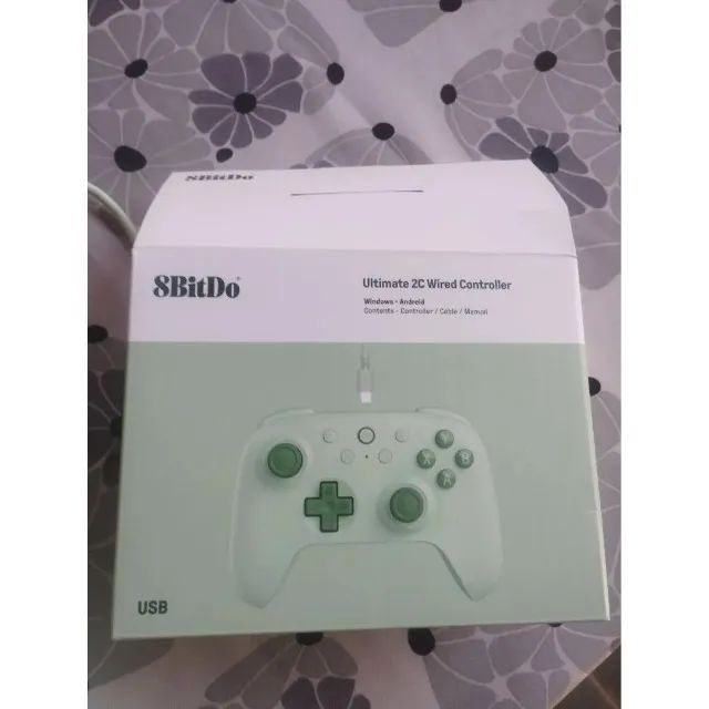 Controle 8BitDo Ultimate 2C com Fio Verde para PC Windows e Android USB - Foto 2