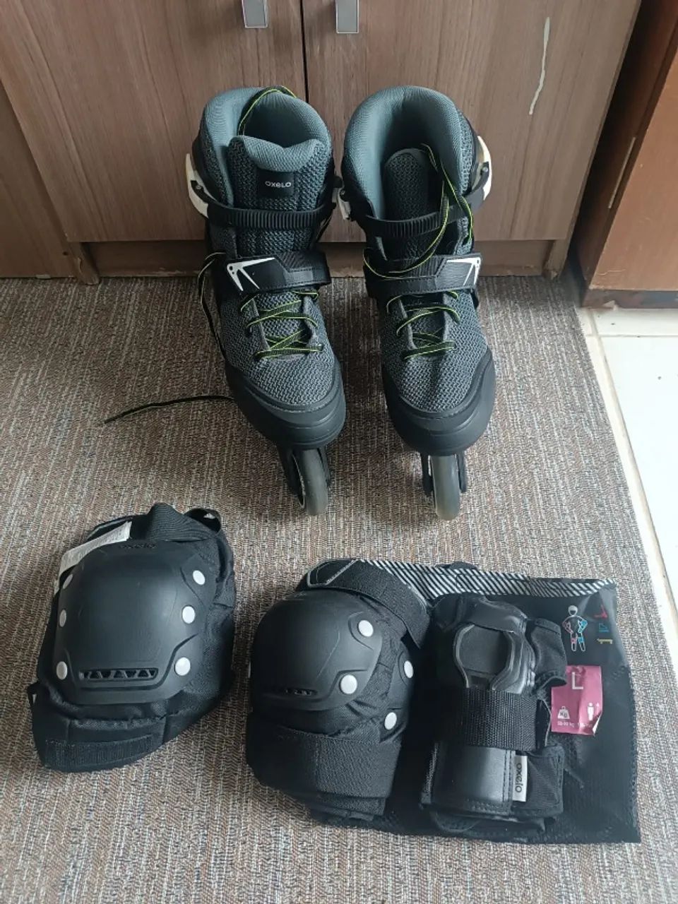 Roller Oxelo tamanho 40 + kit de proteção