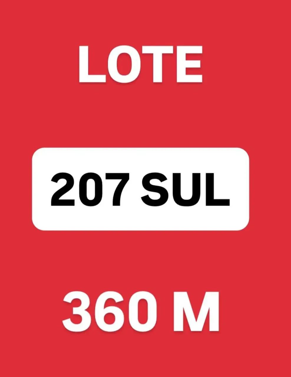 Lote ( na 207 S7ul ) Quadra ao Lado do Alphaville