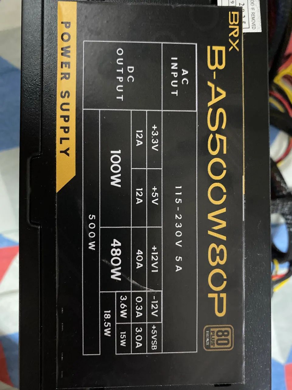 Fonte ATX BRX 500W (B-AS500W80P) - Foto 2