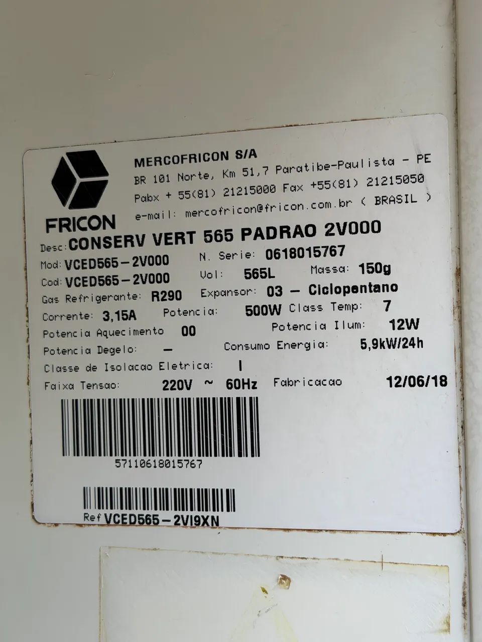 VENDO UM FREEZER EXPOSITOR VERTICAL FRICON  - Foto 5