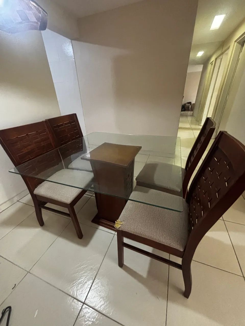 Mesa 4 lugares vidro  - Foto 3