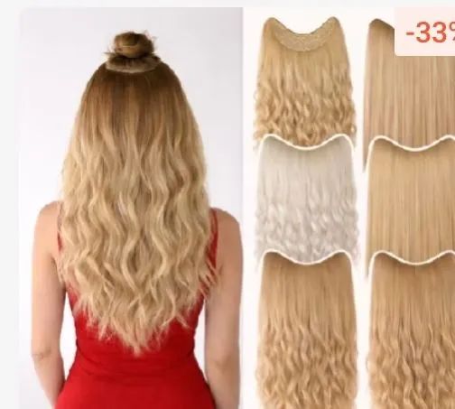 Aplique de cabelo com fio invisível   - Foto 2