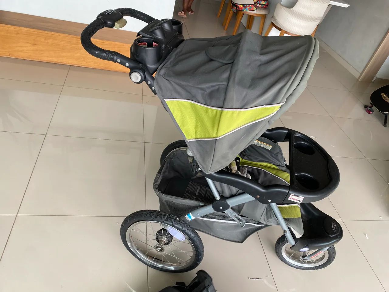 Carrinho ciclista com bebê conforto  - Foto 3
