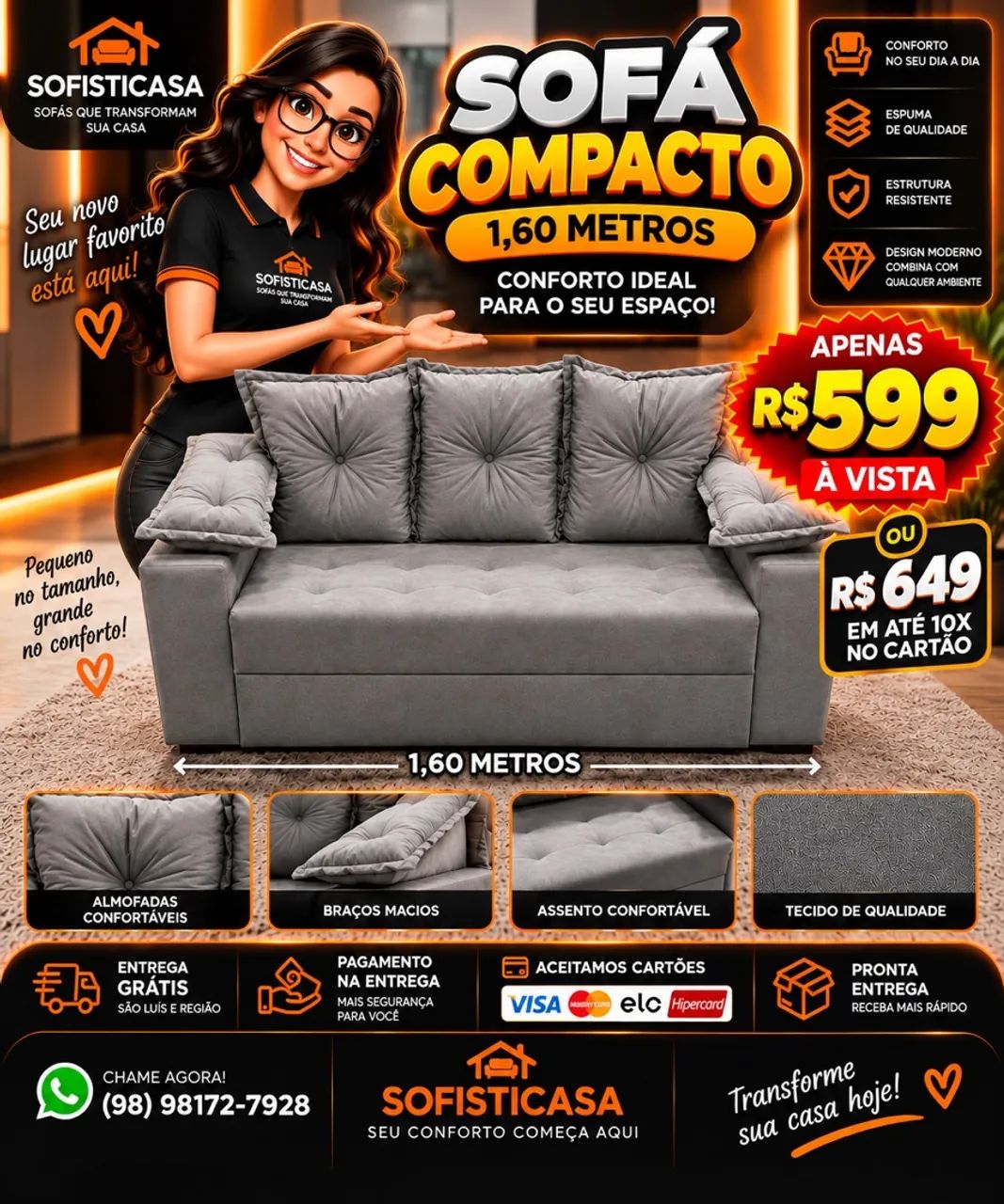 Sofá novos PROMOÇÃO  - Foto 2