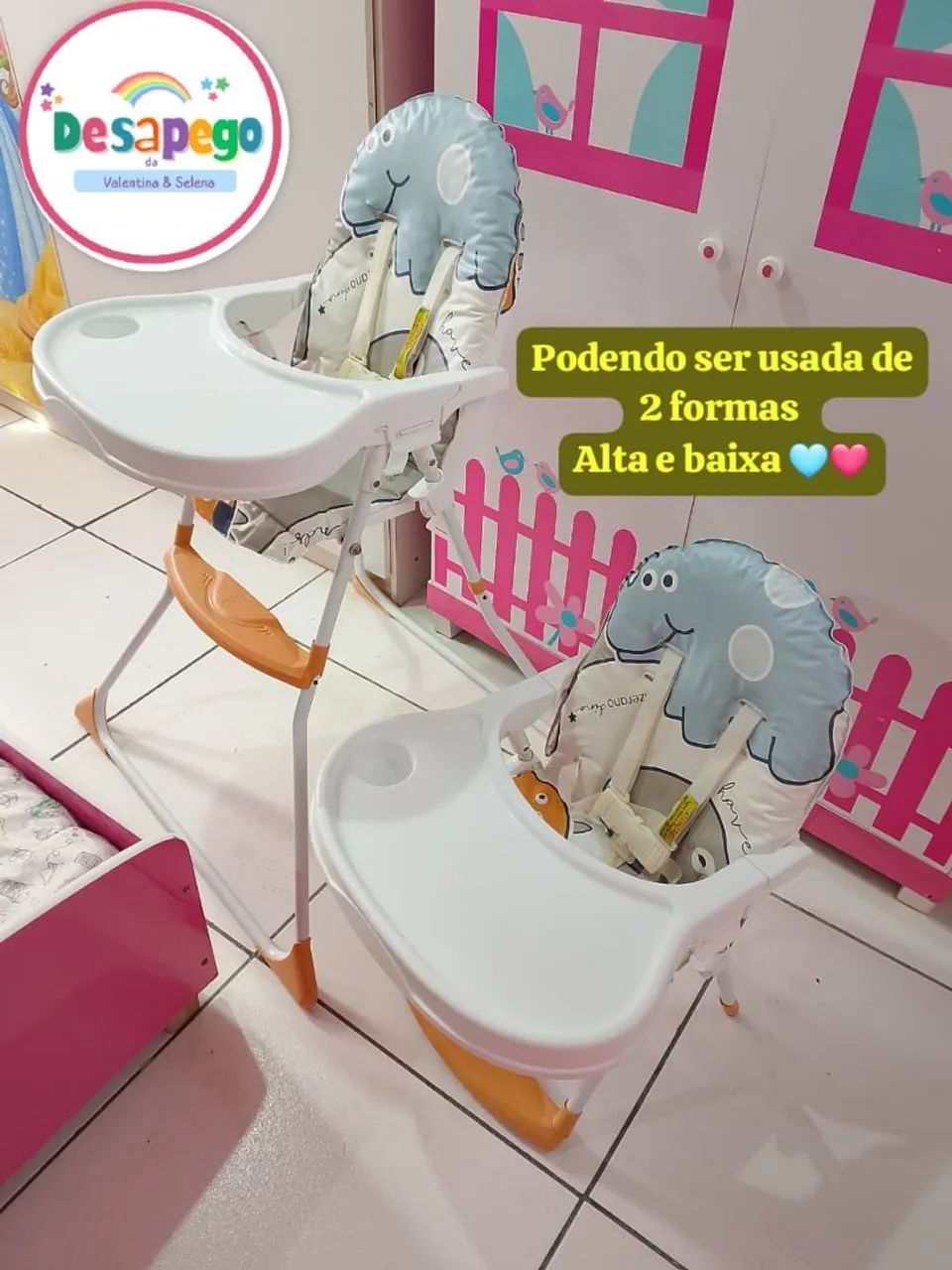 Cadeira de alimentação Nick Dino Para Gêmeos? Galzerano  - Foto 4