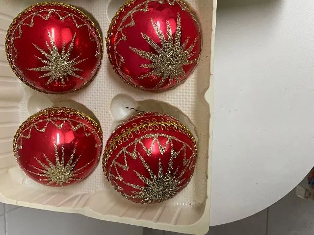 Bolas de Natal de vidro - Foto 4