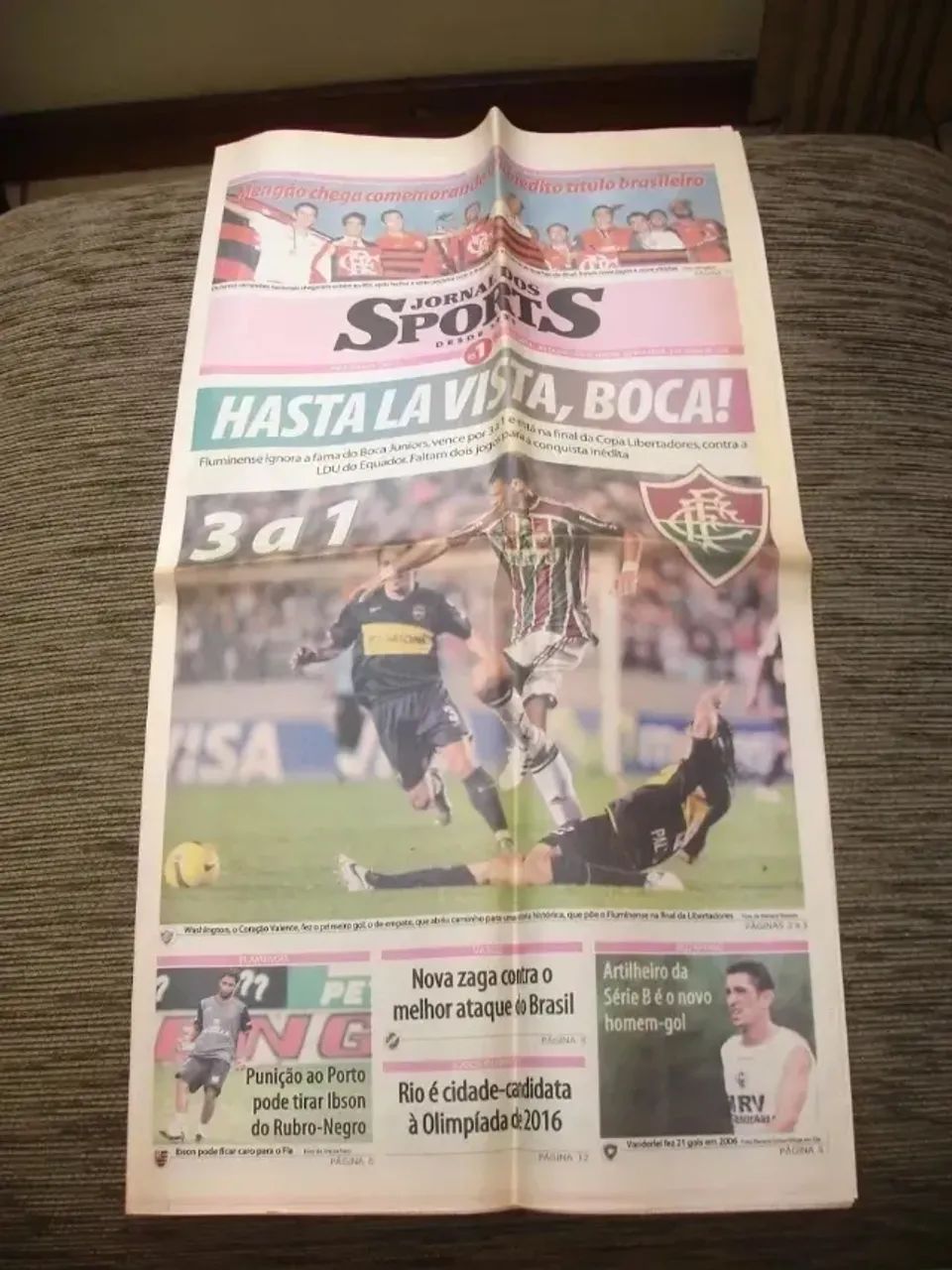 Fluminense - 6 jornais com vitorias históricas do Flu - Foto 3