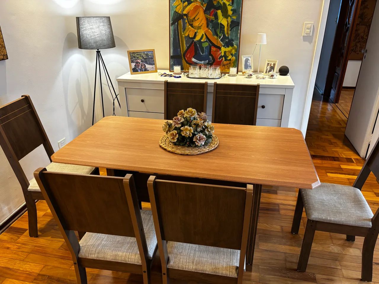 Mesa de jantar com 6 cadeiras bom preço - Foto 2