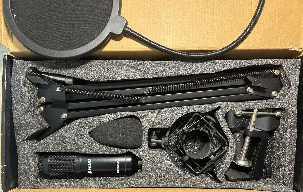 Kit Microfone Condensador BM-800 USB - sem cabo - Foto 3