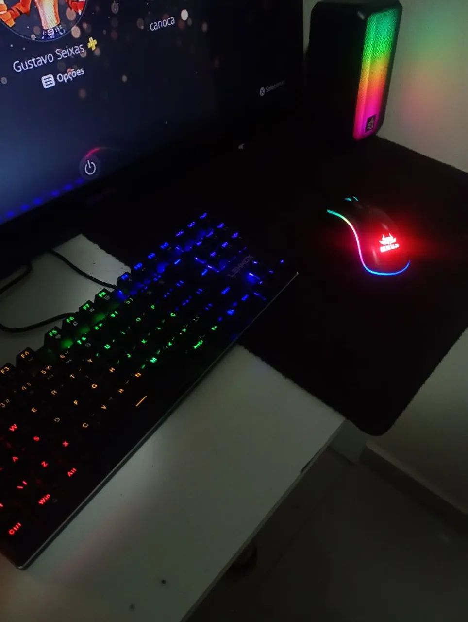 Teclado + Mouse + Mousepad 