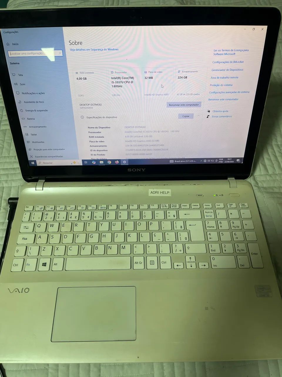 Notebook Sony vaio  - Foto 3