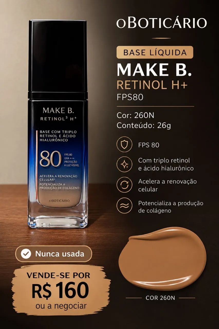 OBOTICÁRIO BASE LÍQUIDA MAKE B.