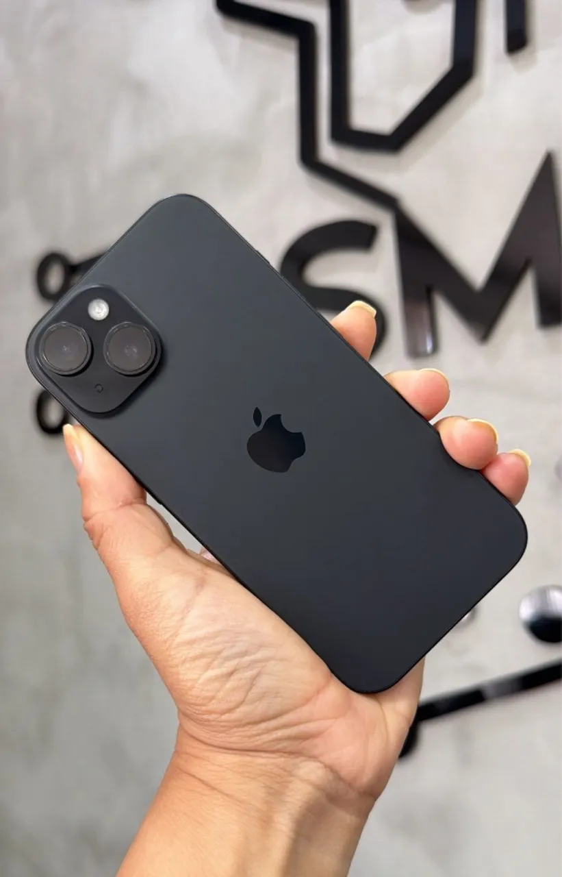 iPhone 15 Plus Preto 256GB (Nota e 3 meses de garantia