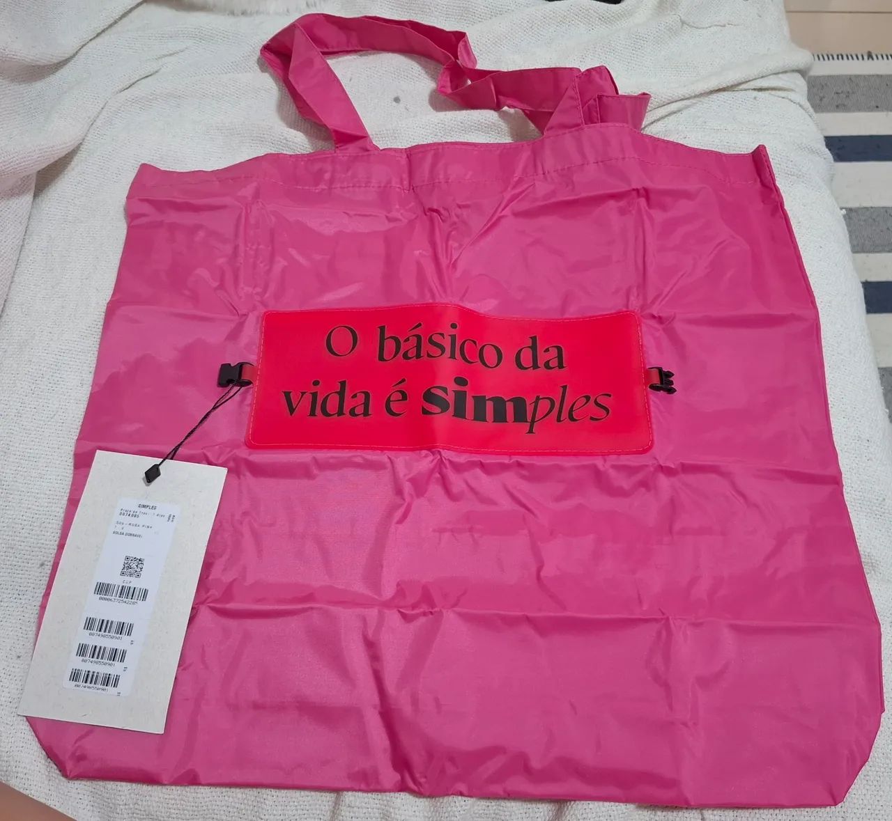 Bolsa dobrável Nylon Reserva Simples 