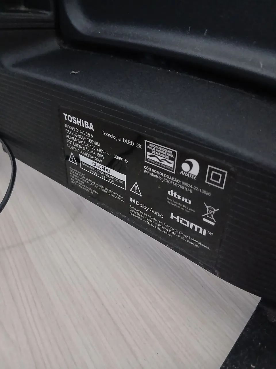 TV Led 32 Polegadas Toshiba Brotas - Foto 4