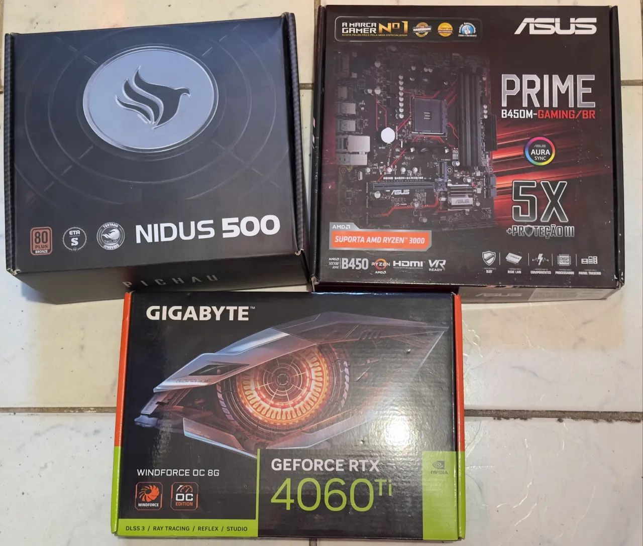 KIT Placa de Vídeo, Fonte Placa-mãe