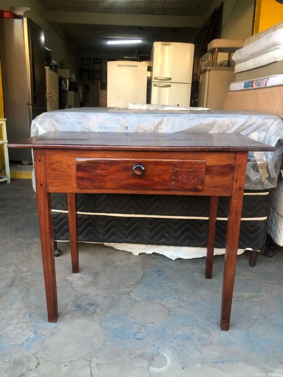 Mesa madeira retrô original 