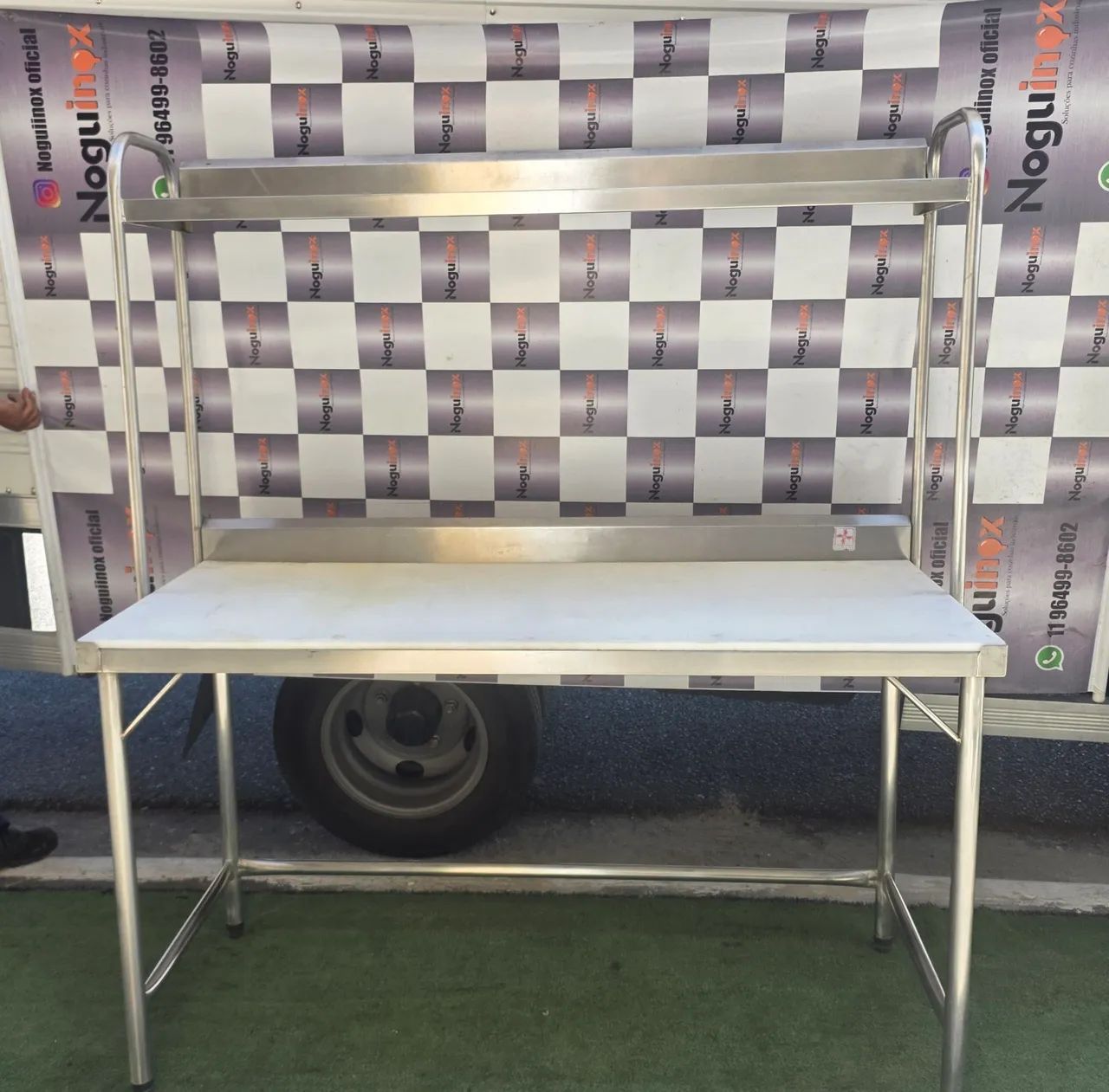 Mesa inox bancada industrial poletileno cimapi