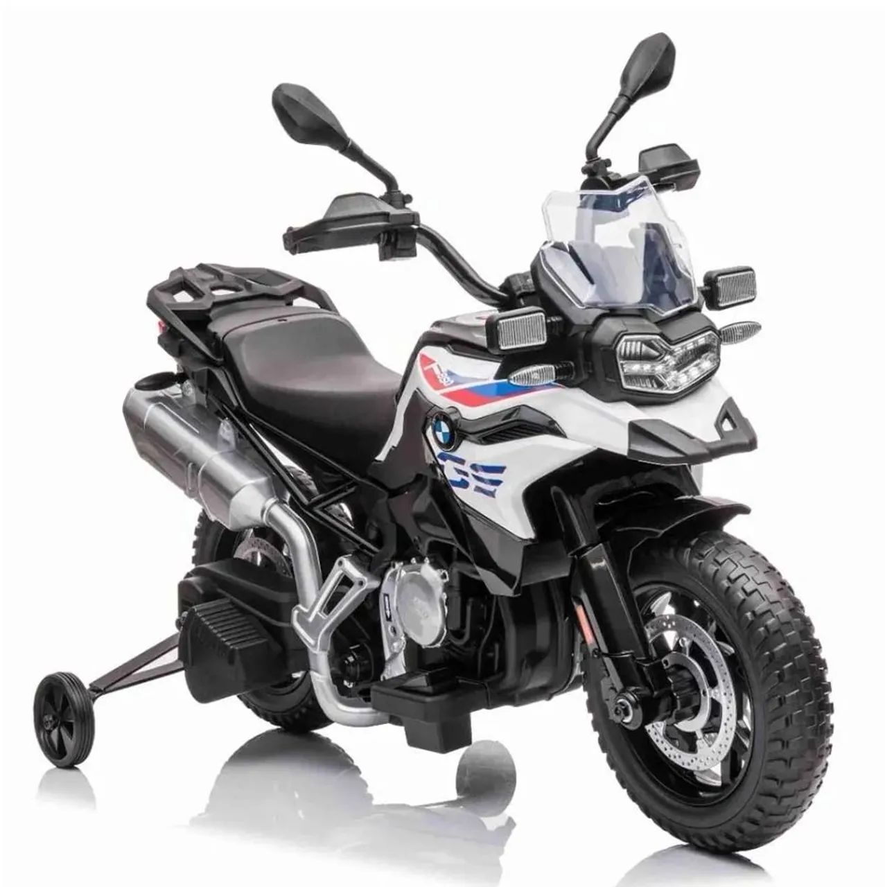 Moto Eletrica Infantil Bmw F850gs 12v Branca Zippy Toys - Foto 4
