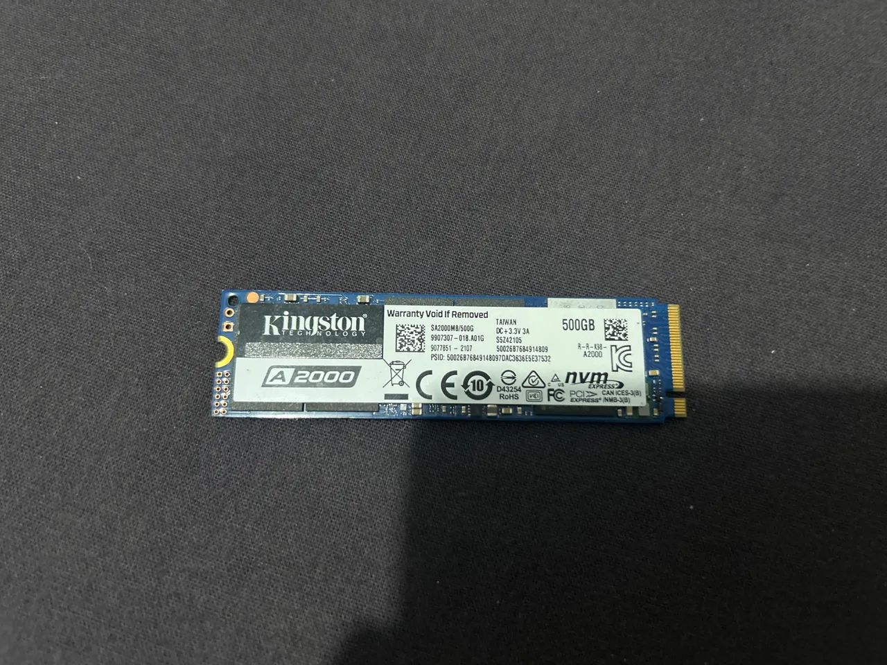 SSD M2 Kingston 500GB - Foto 2