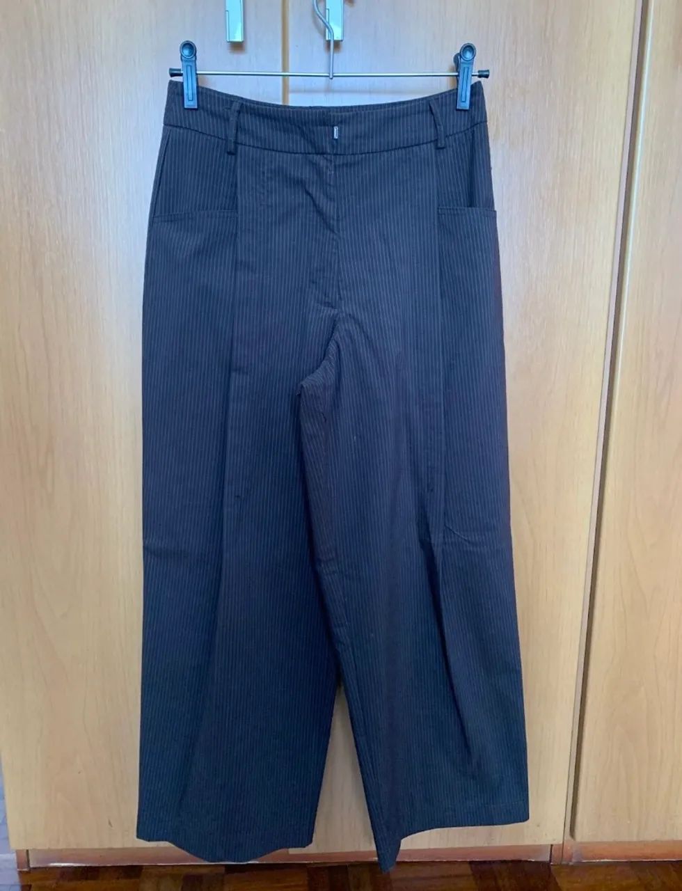 Calça alfaiataria risca de giz  - Foto 3