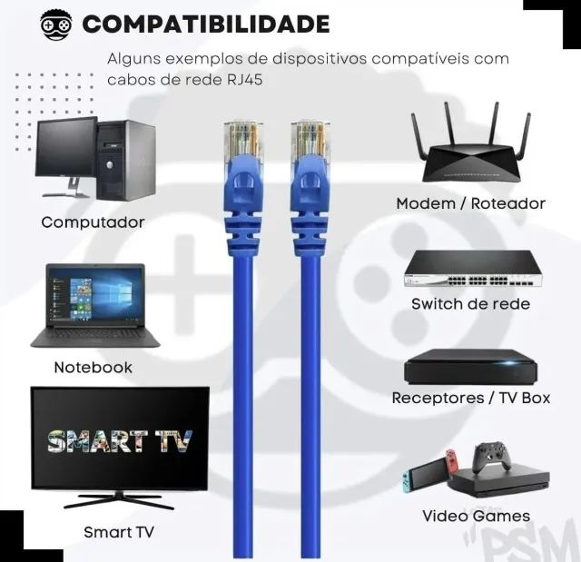 Cabo de Rede Ethernet Cat6 - 15 Metros - Foto 3